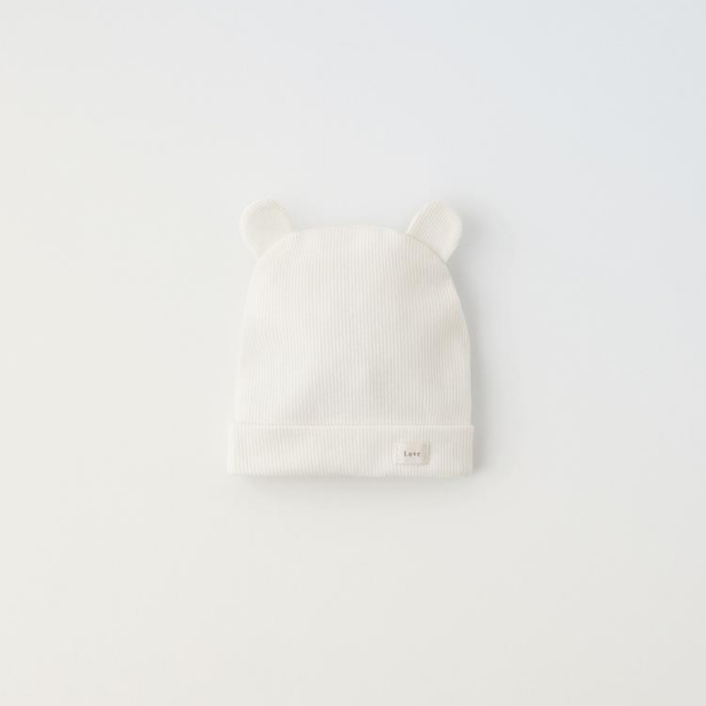 Zara Ribbed Ear Appliqués Hat